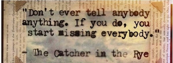 “The Catcher in the Rye” by J.D. Salinger 2 catcher in the rye