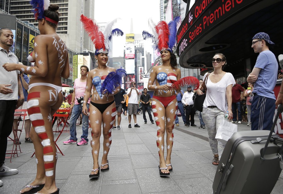 Topless in New York City