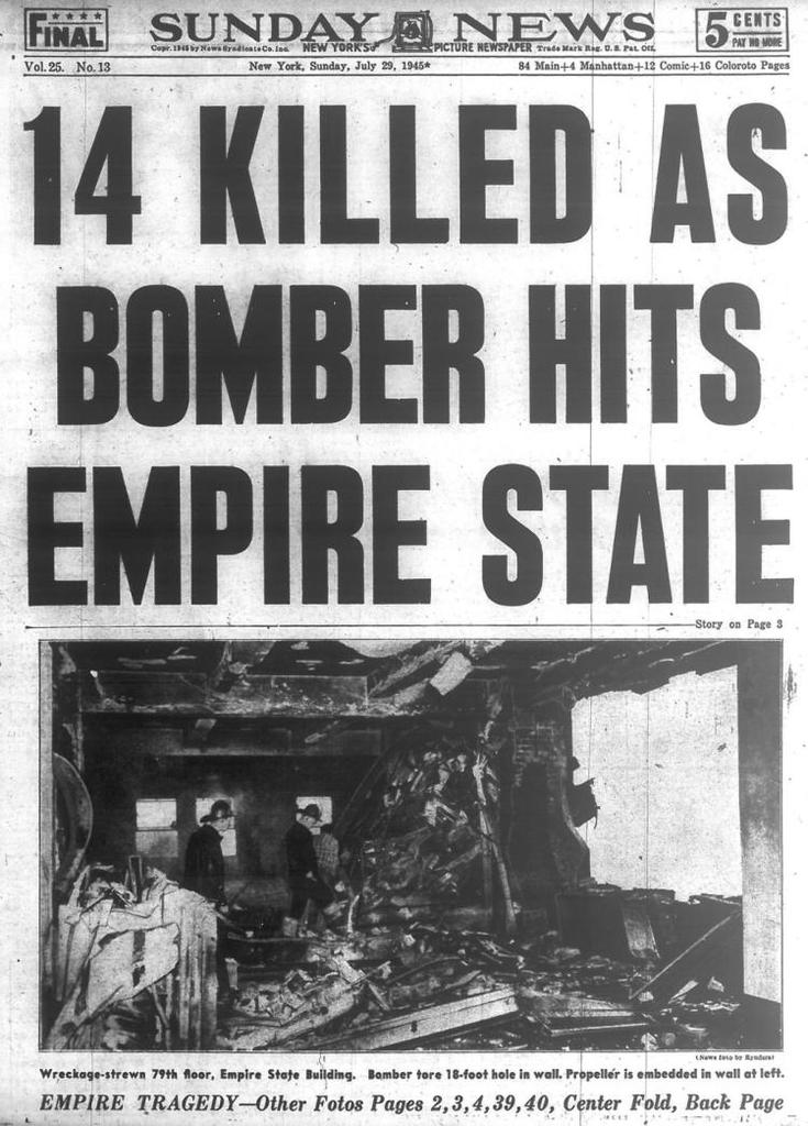 Empire State building plane crash