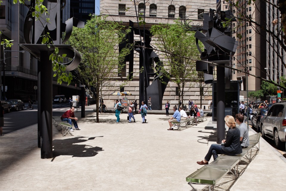 Follow me down Maiden Lane 8 Louise Nevelson Plaza on Maiden Lane