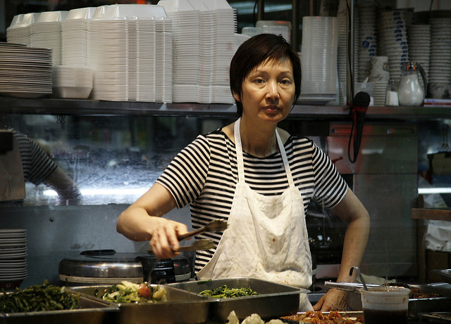 Vibrant New York City Chinatowns (Gallery) 36 Woman serving food