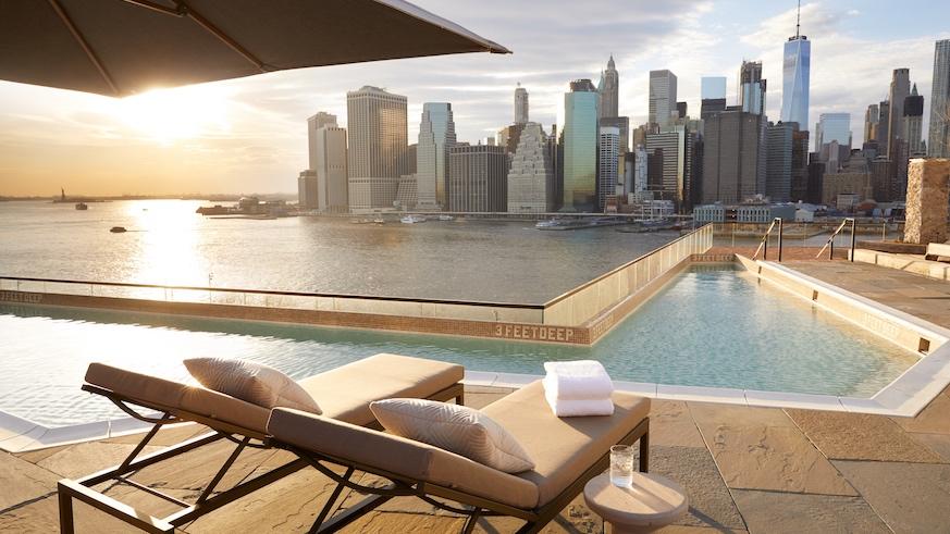 10 Best Rooftop Pools in NYC 9 Best Rooftop Pools in NYC_1 Hotel Brooklyn Bridge