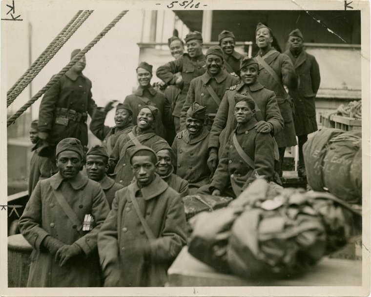 Old days in Harlem (Gallery and Videos) 15 Old days in Harlem: 369th National Guard Regiment, also known as the Harlem Hellfighters, a well-known New York based black regiment during World War I, returning home