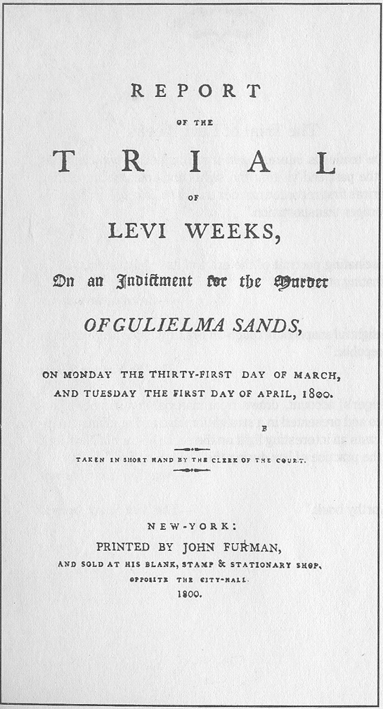 Creepy Ghost Stories From New York City: Weeks trial